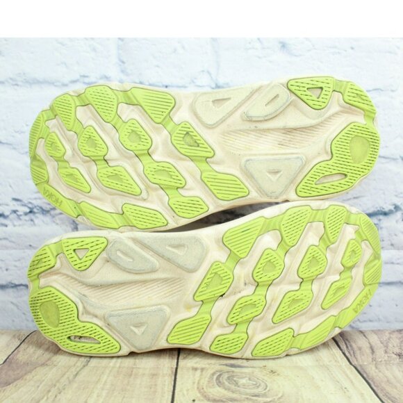 Hoka One One Clifton 9 White Mesh Breathable Marathon Sneaker Shoes Size 10 B - Picture 9 of 9